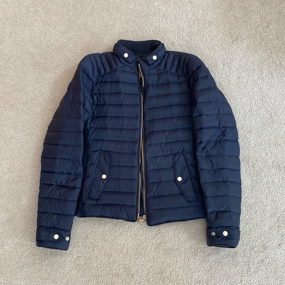 Zara Fitted Light Puffer Combo Jacket